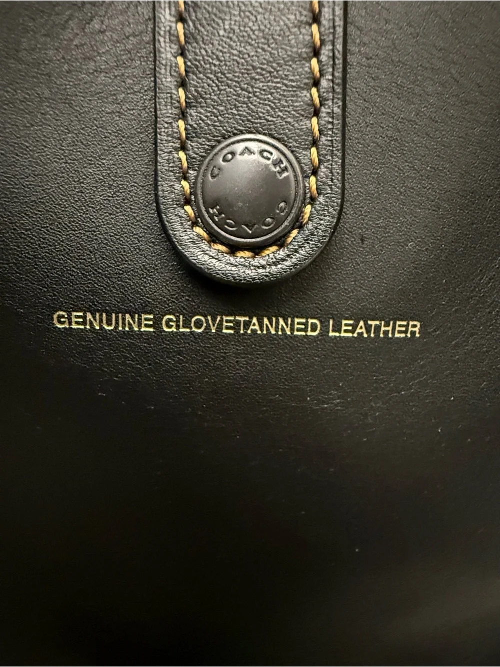 Coach Black Leather Saddle Crossbody with Contrast Stitching